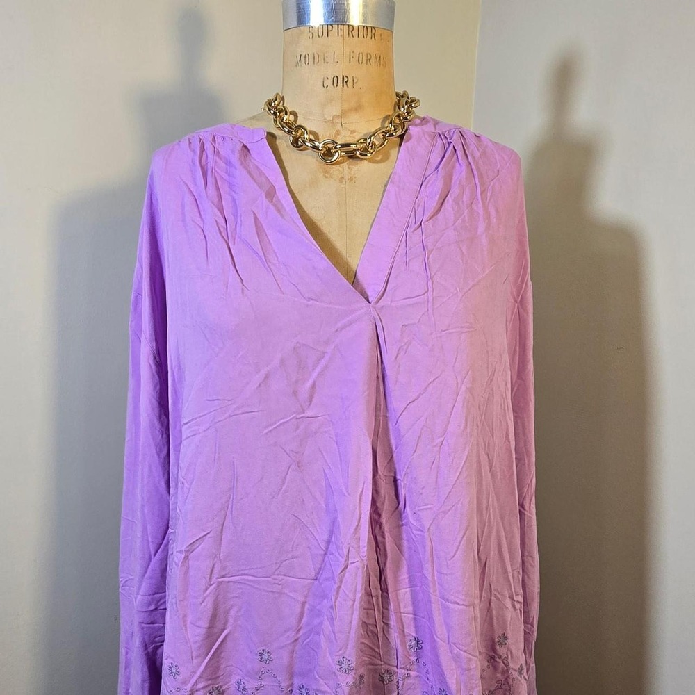 Woman Within purple top in size 5X (38/40)